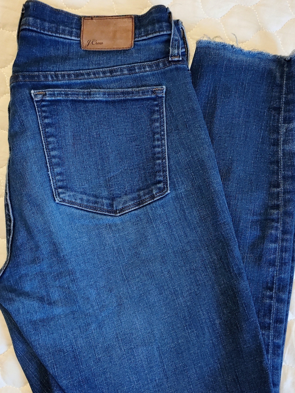 J. Crew Dark Blue Ankle Crop Jeans